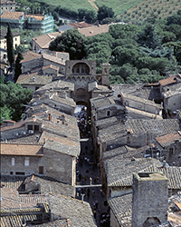 Aerial View of San Gimignano